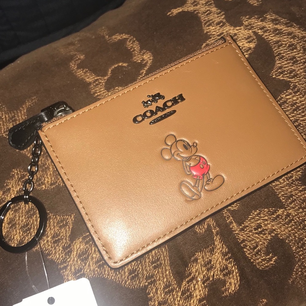 Coach Disney Leather keychain wallet